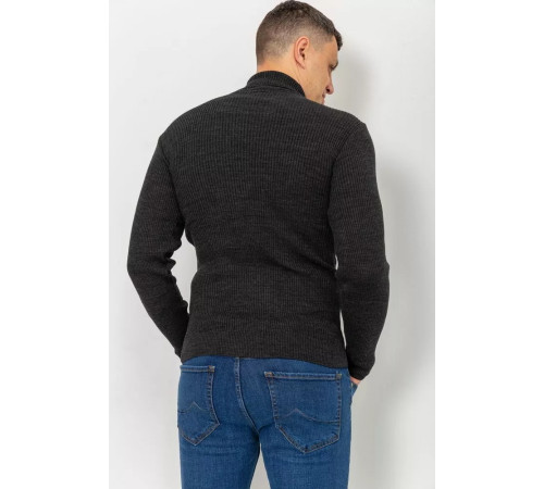 Свитер-гольф мужской, цвет грифельный, 161R892