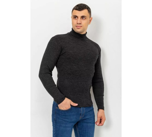 Свитер-гольф мужской, цвет грифельный, 161R892