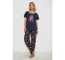 Пижама женская с принтом, цвет синий, 243R1600-012-1.