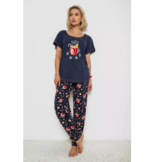 Пижама женская с принтом, цвет синий, 243R1600-012-1.