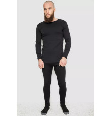 Термобілизна чоловіча на флісі, колір чорний, 131R194236