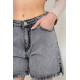 Шорты джинсовые женские, цвет серый, 244R00501
