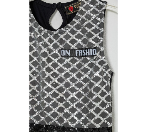 Сукня для дівчаток ошатна, колір чорно-рожевий, 247R331-1