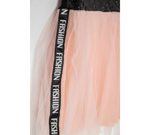 Сукня для дівчаток ошатна, колір чорно-рожевий, 247R331-1