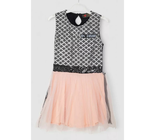 Сукня для дівчаток ошатна, колір чорно-рожевий, 247R331-1