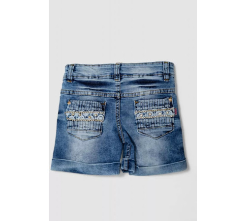 Джинсовые шорты для девочки 247R1005, цвет Синий