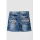 Джинсовые шорты для девочки 247R1005, цвет Синий