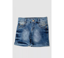 Шорти джинсові для дівчинки 247R1005, колір Синій