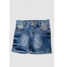 Шорти джинсові для дівчинки 247R1005, колір Синій