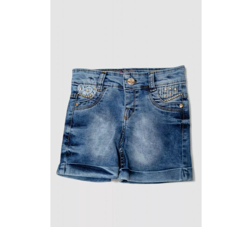 Джинсовые шорты для девочки 247R1005, цвет Синий