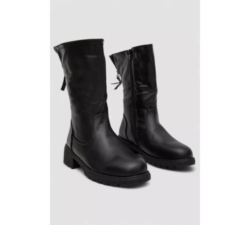 Сапоги женские зимние на меху, черный, 243RY209