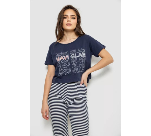 Пижама женская, цвет синий, 243R1484-019