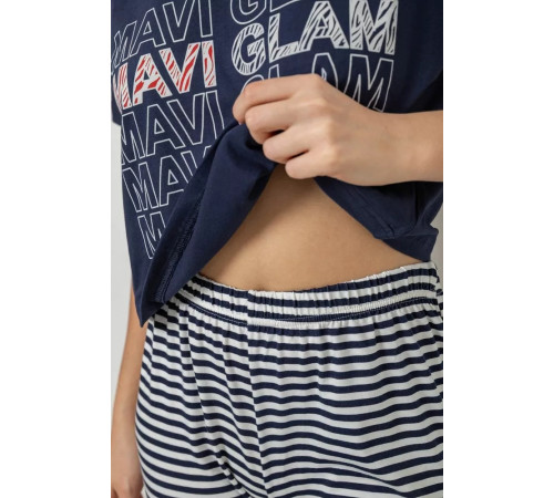 Пижама женская, цвет синий, 243R1484-019