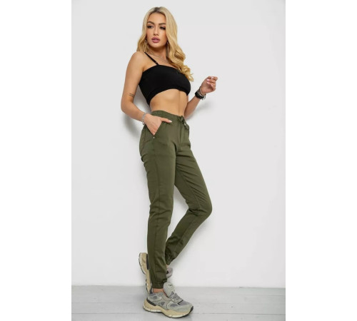 Брюки женские, цвет хаки, 182R1364