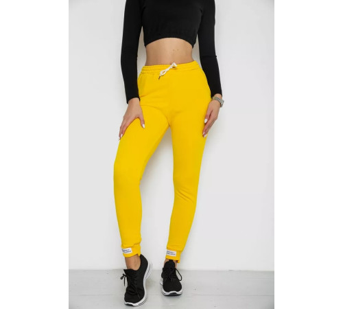 Спорт штани жіночі демісезонні, колір жовтий, 226R025