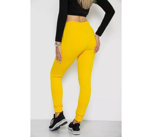 Спорт штани жіночі демісезонні, колір жовтий, 226R025