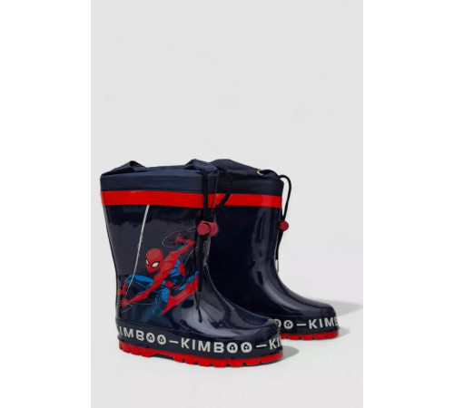 Чоботи дитячі гумові з флісовим утеплювачем, колір темно-синій, 244R64951