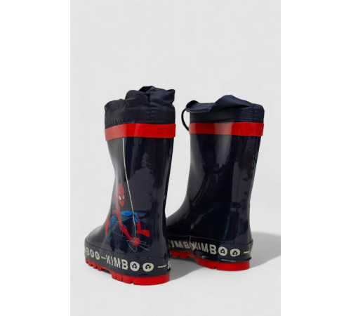 Чоботи дитячі гумові з флісовим утеплювачем, колір темно-синій, 244R64951