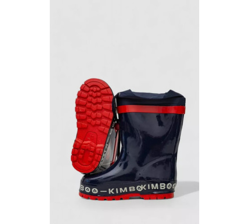 Чоботи дитячі гумові з флісовим утеплювачем, колір темно-синій, 244R64951