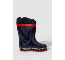 Сапоги детские резиновые с флисовым утеплителем, цвет темно-синий, 244R64951