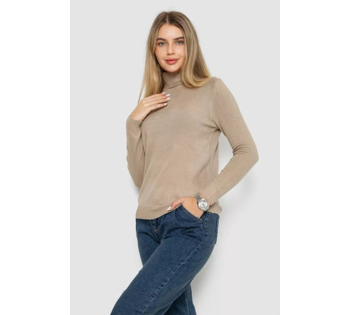 Гольф женский базовый, цвет бежевый, 244R2301.