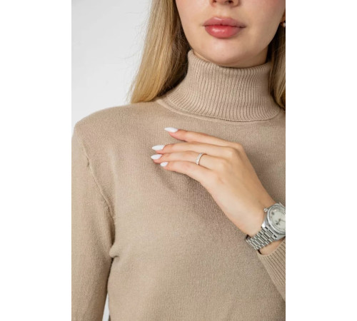 Гольф женский базовый, цвет бежевый, 244R2301.