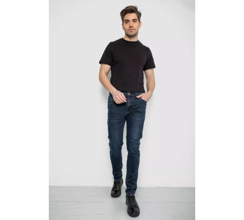 Джинсы мужские демисезонные, цвет темно-синий, 243R8689-6.