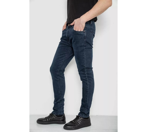 Джинсы мужские демисезонные, цвет темно-синий, 243R8689-6.