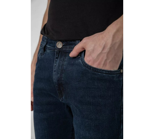 Джинсы мужские демисезонные, цвет темно-синий, 243R8689-6.