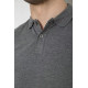 Поло мужское однотонное, цвет темно-серый, 244R2121