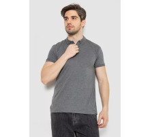 Поло мужское однотонное, цвет темно-серый, 244R2121