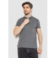 Поло мужское однотонное, цвет темно-серый, 244R2121