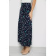 Спідниця вільного крою в горох, колір темно-синій, 167R5001