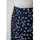 Спідниця вільного крою в горох, колір темно-синій, 167R5001