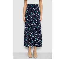 Спідниця вільного крою в горох, колір темно-синій, 167R5001