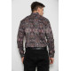 Рубашка мужская с принтом, цвет коричневый, 214R2684