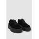 Кеды женские замша, цвет черный, 248RK11-1R