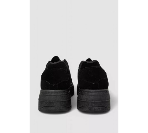 Кеды женские замша, цвет черный, 248RK11-1R