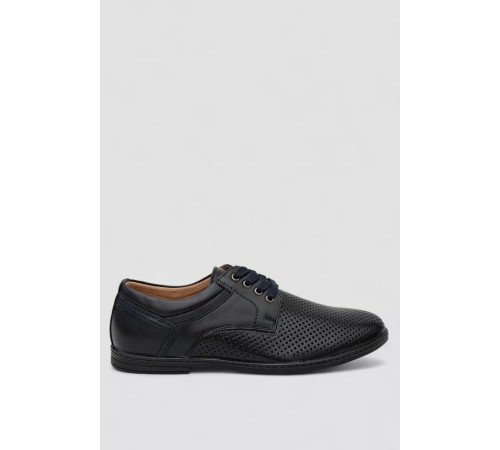 Туфли мужские с перфорацией, цвет темно-синий, 243RB1973