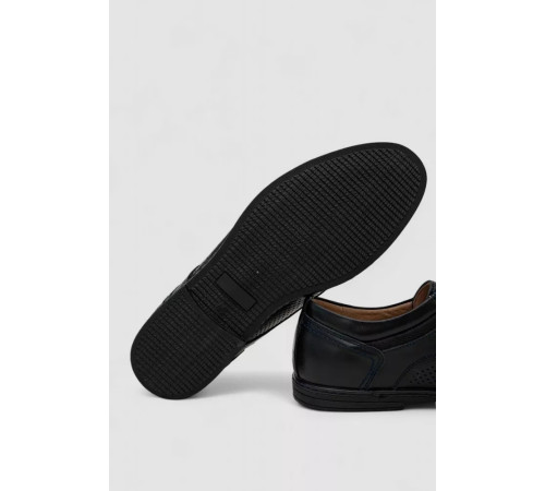 Туфли мужские с перфорацией, цвет темно-синий, 243RB1973