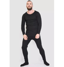 Термобілизна чоловіча утеплена, колір чорний, 131R153108
