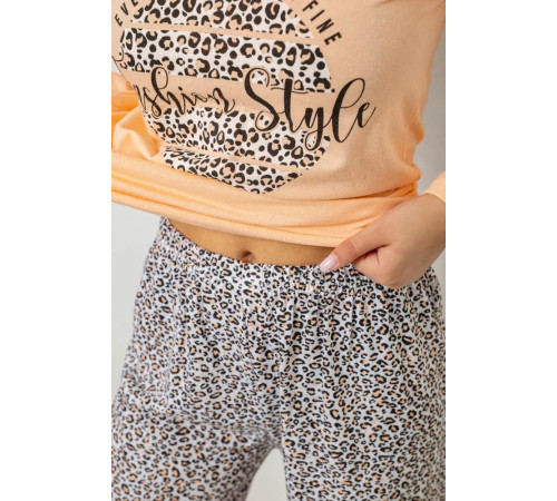 Піжама жіноча, колір персиковий, 243R2543
