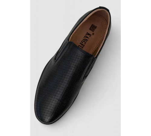 Туфли мужские с перфорацией, цвет темно-синий, 243RC1851.