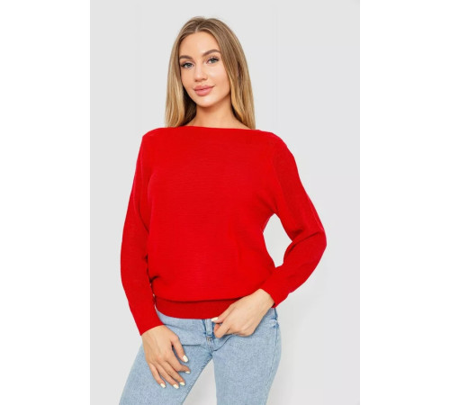 Женская кофта с манжетами, цвет красный, 244R999