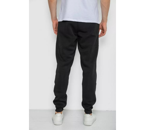 Спортивні штани чоловічі на флісі, колір чорний, 244R41329