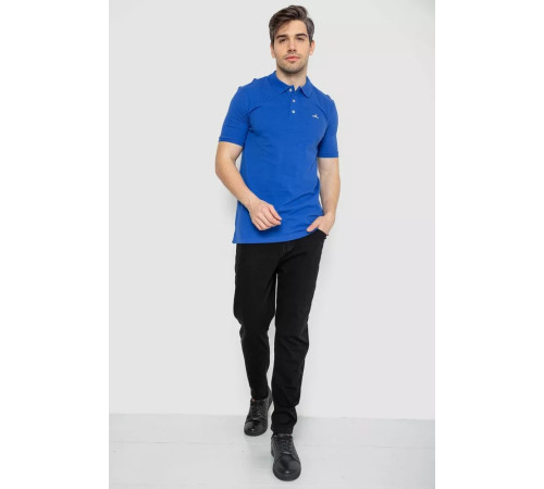 Поло мужское котоновое, цвет электрик, 247R305