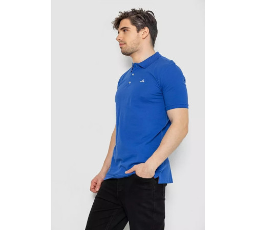 Поло мужское котоновое, цвет электрик, 247R305