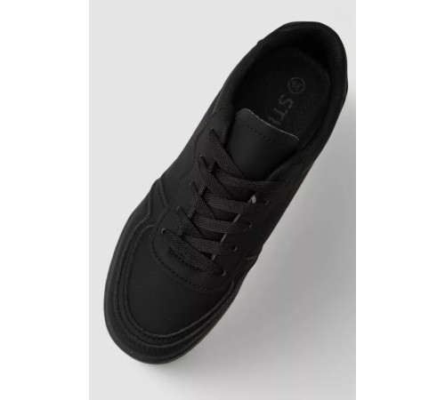 Кеди жіночі однотонні, колір чорний, 248RAD50