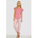 Женская пижама с принтом, цвет пудровый, 243R0004-P4