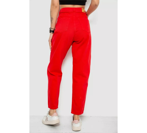 Джинси жіночі, колір червоний, 182R1621